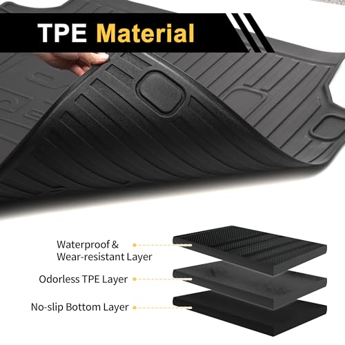 Cargo Liner Trunk Mat for Land Rover Defender 2020-2024 Upgrade TPE Cargo Cover Replacement for Land Rover Defender 2023 2024 Non Slip Rear Trunk Protector