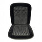 Natural Wood Beaded Car Seat Cover with Plush Velvet Trim – Massaging Cooling Cushion for Car, Truck, SUV, or Office Chair – Universal Fit, Breathable, Comfortable, Relieves Back Pain, Easy to Install