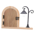 NUOBESTY Fairy Door Outlet Cover Plate Wooden Socket Protector with Glowing Night Light for Room Aesthetic Electrical Outlet Safety for Pets