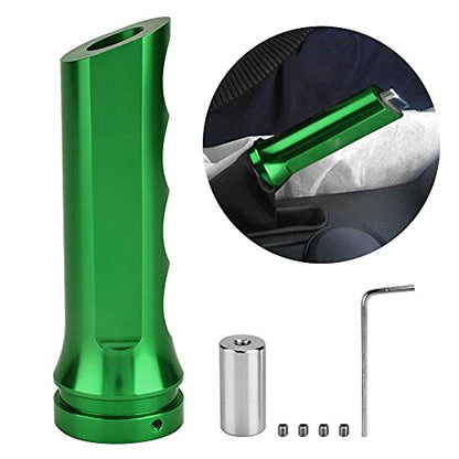 Aramox Handbrake Cover, Universal Auto Car Aluminum HandBrake Cover Handle Protector Hand Brake Sleeve Aluminium Alloy (Green) - color: Green