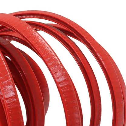 16.5 Ft(5m) Universal Car Door Edge Guards - Red Rubber U-Shaped Trim Protector, No Glue Required