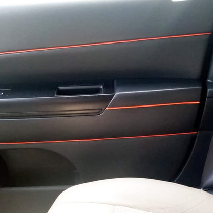 Orange Car Interior Decorative Molding Door Panel Dashboard Gap Trim Strip (30Ft) - size: 30Ft