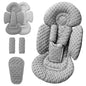 Generic Infant Insert Compatible with Mamaroo Swing & Graco Swing and Infant Car Seat, Newborn Insert Baby Head Body Support, Reversible Design, Breathable Soft Fabric, 1Pcs - Dots, Dark Gray - color: Dots, Dark Gray