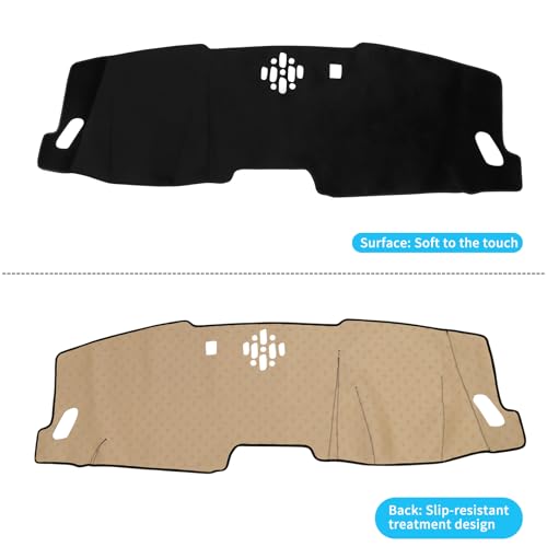 smabee Dashboard Cover Mat for Honda Pilot 2023-2025 2026 Dash Mat Flannel Sunshade No Glare Protector Interior Accessories Black