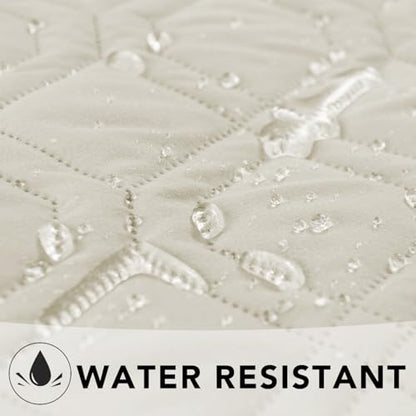 Ameritex Waterproof Dog Bed Cover Pet Blanket for Furniture Bed Couch Sofa Reversible - color: Cream+babypink, size: 30x53 Inch (Pack of 1)