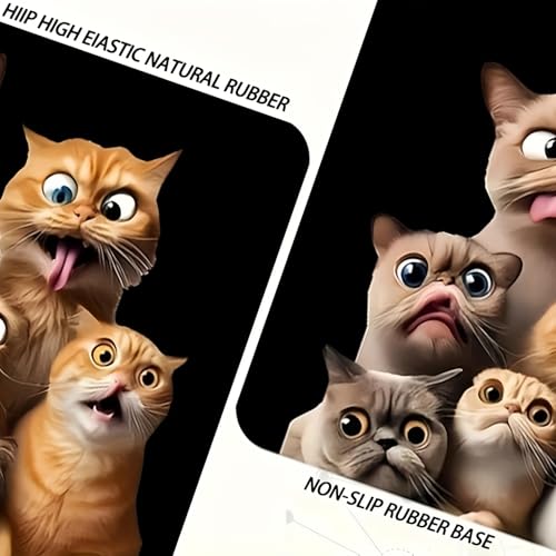 Universal Car Trunk Mat 29" x 39", Cute Funny Cat All Weather Trunk Protection Cargo Liner, Durable Cargo Mat Rear Trunk Liner, Stylish Vehicle Interior Accessories Suitable for Most Car Models - color: Funny Cat