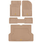Cat® ToughLiner Heavy Duty Rubber Floor Mats & Cargo Trunk Liner for Car SUV Van Sedan, Beige - Trim to Fit, All Weather Deep Dish Automotive Floor Mat, Total Dirt Protection