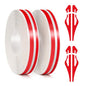 2 Rolls 32Ft Car Pinstripe Tape, Automotive Pinstriping Tape Stickers Vinyl DIY Stripes Pinstripe Emblems Trim Decals for Car, SUVs, Pickups, Motorcycle and Boat, Racing Stripes (Red) - color: Red-2
