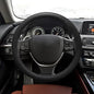Car Steering Wheel Cover, 13 to 14.17 inches Non-Slip Silicone Steering Wheel Protector, Car Accessories Thin Soft Leather Texture Steering Wheel Protective Cover for Most Cars (Black) - color: Black