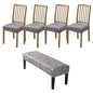 CRFATOP Printed Dining Room Chairs Seat Covers Set of 4 with Soft Bench Chair Cover Stretch Kitchen Chair Slipcover Washable Seat Cushion Slipcover Protector for Hotel Ceremony Banquet Wedding, 10 - color: Printed 10