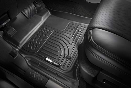 Husky Liners Center Hump Floor Liner Fits 14-18 Silverado/Sierra Crew/Double, 15-19 2500/3500HD Crew/Double, 2019 Silverado 1500 LD, 2019 Sierra 1500 Limited - color: Tan, size: Center Hump Floor Mat, style: Crew/Double Cab