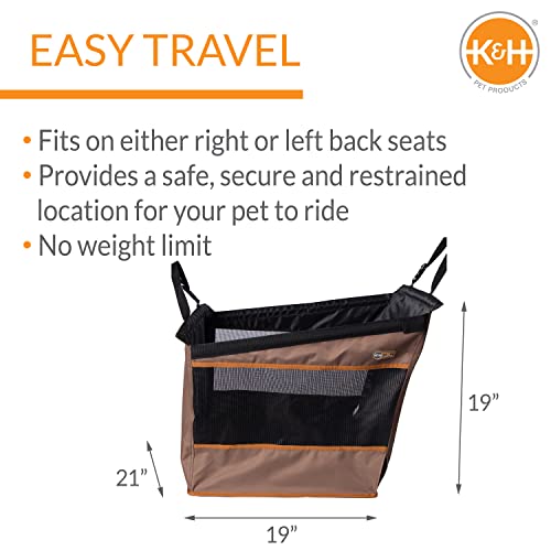 K&H Pet Products Buckle N' Go Dog Car Seat for Pets, Tan - color: Tan, size: Large 21 X 19 X 19 Inches