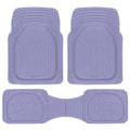 Lavender Purple Car Floor Mats - Universal Trim to Fit All Weather Purple Car Accessories - Girl Car Accessories for Women & Cute Car Mats for Women Lavender Girly Car Decor Truck & SUV