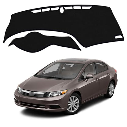 XITER Polyester Dashboard Cover Mat Carpet Dash Nonslip Sun Shade Mat Compatible For Honda civic 2012 2013 2014 2015. - size: 2012-2015 civic