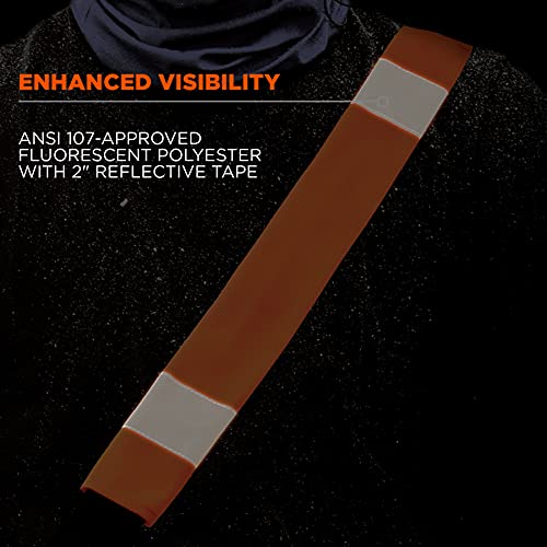 Ergodyne GloWear 8004 High Visibility Reflective Seat Belt Cover, Orange - color: Orange, style: Hi-vis Seat Belt Cover