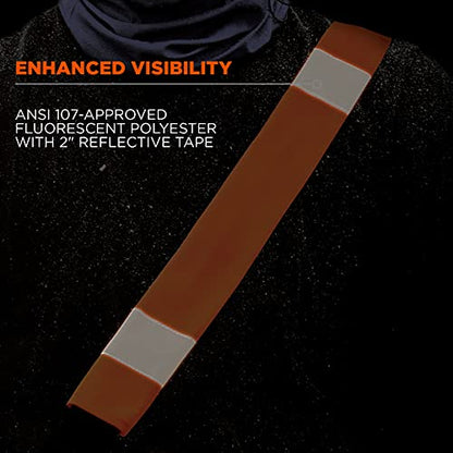 Ergodyne GloWear 8004 High Visibility Reflective Seat Belt Cover, Orange - color: Orange, style: Hi-vis Seat Belt Cover