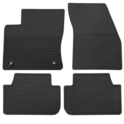 Car Floor Mats Custom Fit for Volkswagen VW Taos 2022-2025 2026 Black Rubber Auto Liner Mats All Weather Protection Odorless - color: All Black, size: 2022-2026 Taos