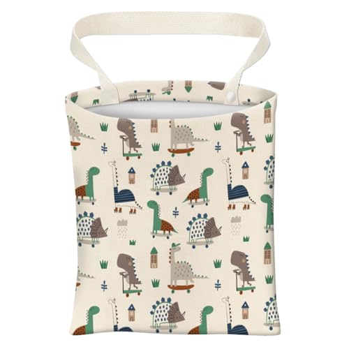 Car Trash Can, Cute Car Trash Bag, Hanging Car Organizer and Storage Bag, Trash Bin for Car Accessories, Vehicle, Travelling, Camping Cute Dinosaur - color: Cute Dinosaur