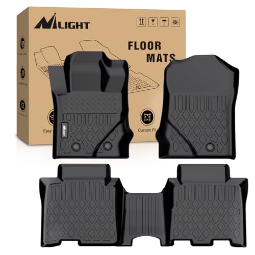 Nilight TPE Floor Mats for Ford Bronco 4 Door 2021 2022 2023 2024 2025 2026,All Weather Custom Fit Heavy Duty Floor Liners - color: 2021-2025 Ford Bronco 4 Doors