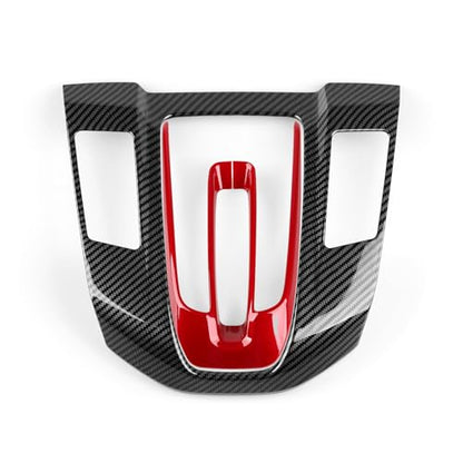 Gas 2PCS Gear Shift Panel Decals for Honda CRV 2017 2018 2019 2020 2021 2022 Accessories CR-V ABS Carbon Fiber Stickers - color: 2pcs Gas Gear Shift Panel