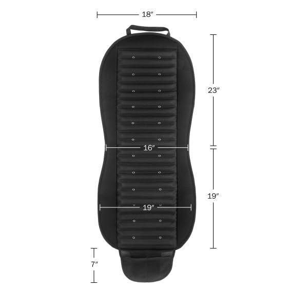 Stalwart 12V Cooling Car Seat Cushion with 6 Fans