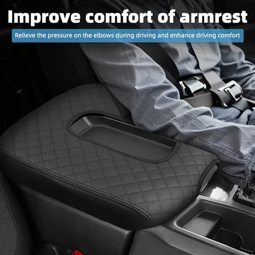 Center Console Armrest Cover Compatible with Chevy Chevrolet Silverado & GMC Sierra 1500 2500 3500 HD 2019 2020 2021 2022 2023 2024 2025 Protector Interior Accessories(for Jump Seat Console) - size: Compatible with Silverado 2019-2025