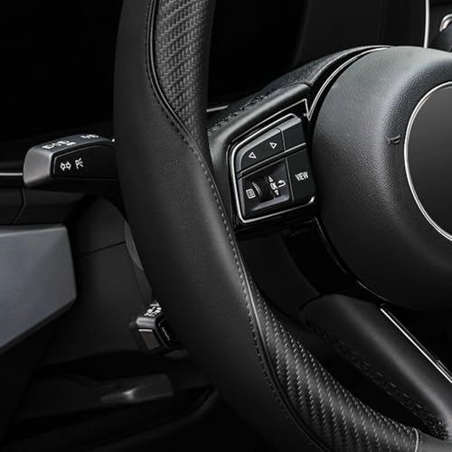 Soft Microfiber Leather Anti-Slip Car Steering Wheel Cover, Universal Fit 15 Inch for Women Girls, Fit Vehicles, Sedans, SUVS, Vans, Trucks - Black - color: E-Black