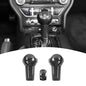 for Mustang Gear Shift Knob Cover Trim Compatible with 2015-2023 Ford Mustang Carbon Fiber Interior Accessories 3pcs