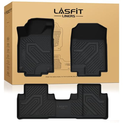 LASFIT Floor Mats for Honda CR-V 2016 2015 2014 2013 2012 EX & LX & SE (NOT Fit EX-L & Touring), Custom Fit All Weather Protection TPE Floor Liner,1st & 2nd Row, Black - style: 2）For Honda CR-V | 2012-2016 | 1st & 2nd Row