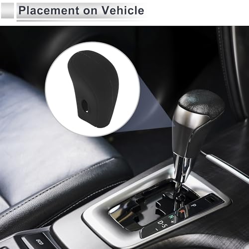 Gear Shift Knob Cover Anti-slip Stick Shifting Handle Protector Silicone 1 Pc for Nissan Altima 2013-2018 Black