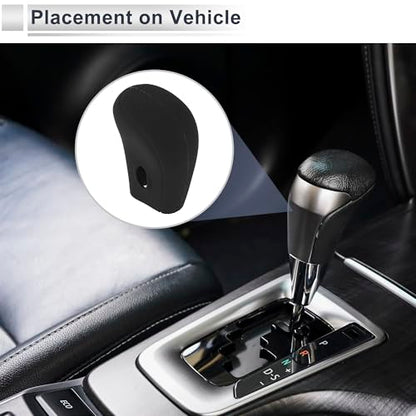 Gear Shift Knob Cover Anti-slip Stick Shifting Handle Protector Silicone 1 Pc for Nissan Altima 2013-2018 Black