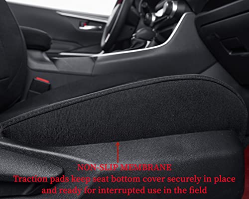 Custom Seat Covers Compatible with Select Toyota RAV4 LE 2013 2014 2015 2016 2017 2018 Models (Black,Full Set) - color: Black, size: 2013-2018 RAV4 LE