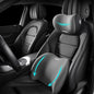 Car Lumbar Support Pillow and Car Neck Pillow Kit, Ergonomic Car Seat Headrest & Lumbar Cushion with Adjustable Strap for Neck Back Pain Relief, for Office Chair/Truck/Wheelchair (Gray) - color: Gray