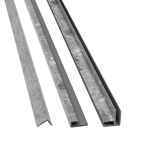 Palisade 94 in. Vinyl Trim Kit in Smoky Sky - color: Smoky Sky