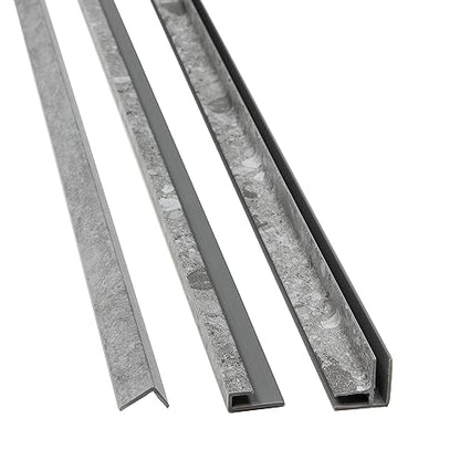 Palisade 94 in. Vinyl Trim Kit in Smoky Sky - color: Smoky Sky