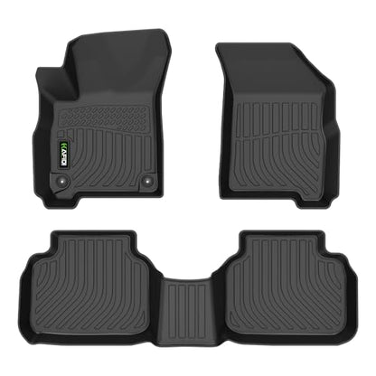 HAFIDI® Floor Mats Fit for 2011-2020 Dodge Journey （Not for 2011 Single Floor Hook） All Weather Protection TPE Car Floor Liners, Fits 1st & 2nd Row Full Set Custom Accessories, Black - style: 30) For Journey 2011-2020 Floor Mats