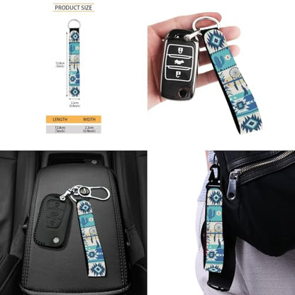 Horeset Aztec African Tribal Pattern Car Seat Covers Full Set, Protector Seats with Car Seat Headrest Cover,Lanyards Key Chain,Auto Cup Pad,Gear Shift Knob and Handbrake Cover - color: Aztec African Tribal