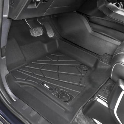KARPAL Floor Mats for 2015-2025 2026 Ford F-150 SuperCrew (Includes 2022-2026 Lightning), Custom Fit TPE All Weather Ford F150 Accessories 1st & 2nd Row Floor Liner - style: 2015-2026 | For Ford F-150 SuperCrew | 1st & 2nd Row