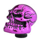 Skull Head Gear Stick Shift Shifter Knob Lever Cover Fit Most Manual Transmission Vehicles, Purple - color: Purple