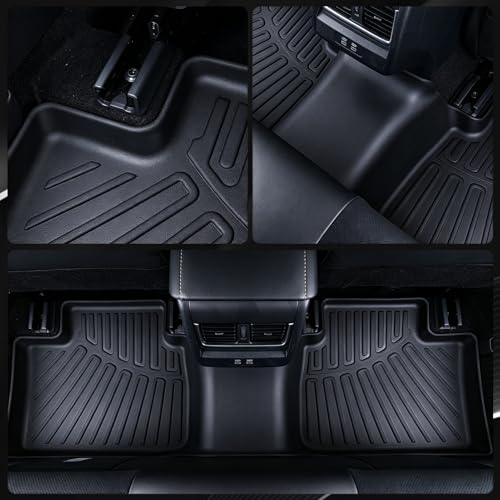 Floor Mats for 2021-2025 2026 Jeep Grand Cherokee L (Only for 7 Seats), 2 Row Bucket Seat TPE Floor Liners & Trunk Mat & 2nd and 3rd Backrest Mat for Grand Cherokee Accessories - size: 2021-2026 Jeep Grand Cherokee L Full Mats-7 Seats