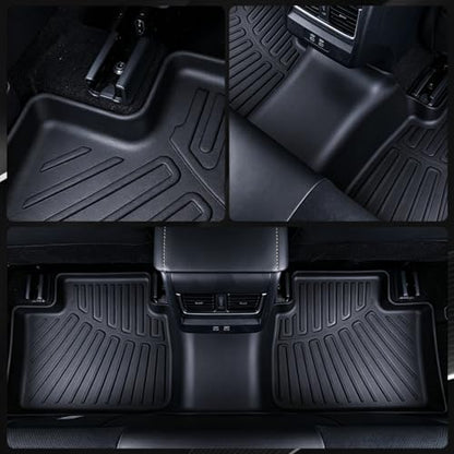 Floor Mats for 2023-2025 Toyota BZ4X / Subaru Solterra, for 2026 Toyota BZ-Woodland / 2026 Subaru Trailseeker, TPE Floor Liners Cargo Mats for BZ4X Accessories - size: 2023-2025 Toyota BZ4X Mats