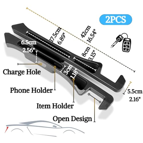 2pcs Car Seat Gap Filler Storage Organizer Multifunctional Prevent Falling Car Seat Gap Blocker Plug for Cars Suvs Truck Rv Car Keep Tidy Tool, Car Essentials Decor Accessories Interior Gift, Orange - color: Orange