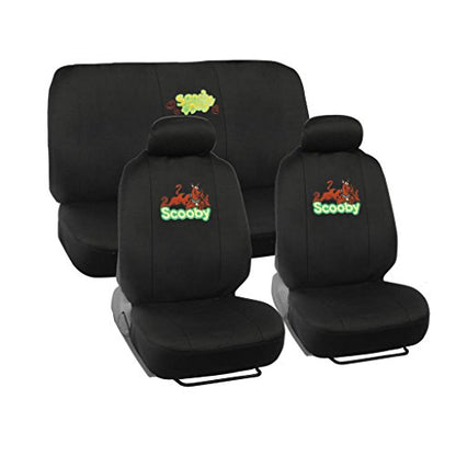 BDK 9 Piece Auto Interior Gift Set - Scooby Doo - A Set of Seat Covers - size: Full Set, style: Scooby Doo