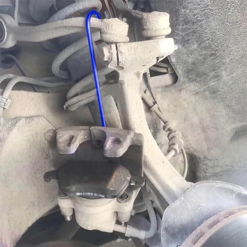 2PCS Car Brake Caliper Hooks, Vehicle Caliper Hangers with Rubber Caps, S-Shaped Automotive Accessories for Braking, Axle, Bearing, Suspension Work for SUV, Truck, RV（Blue/2PCS） - color: Blue, size: 2PCS