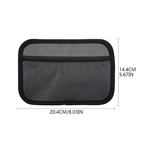 INNOLIFE Car Net Pocket Side Clutter Scattered Storage Phone Holder Strong Paste Organizer 8"x5.75"(2pcs L)