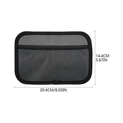 INNOLIFE Car Net Pocket Side Clutter Scattered Storage Phone Holder Strong Paste Organizer 8"x5.75"(2pcs L)