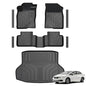 Floor Mats for Honda Civic Sedan 2012-2015, All Weather Floor Mats Trunk Cargo Liner and Door Sill Guards Accessories, Full Coverage Set (Not fit Coupe or Hybrid Models) - style: For Honda Civic | 2012-2015