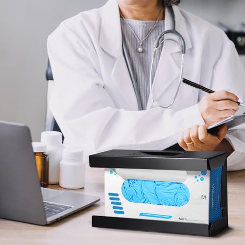 4 Pcs Magnetic Glove Box Holder Dispenser Wall Mounted Towels Wipes Paper Tissue Glove Box Holder for Hospital Home Office Organizing Accessories (4)