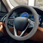 Car Steering Wheel Cover, 15 Inch Leather Anti-Slip Breathable Automotive Steering Wheel Protector, Universal Heat Resistant Vehicle Interior Accessories Cars, SUVs, Trucks(Gray) - color: Gray