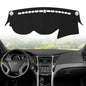 Dashboard Dash Cover Mat for Sonata 2011 2012 2013 2014 Polyester Custom Fit Sonata Accessories Dash Cover Black Trim (Sonata 2011-2014, Black)